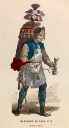 Kokosnøddesælger i 1774 - privat samling