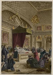 Ludvig XIVs død i Versailles den 1. september