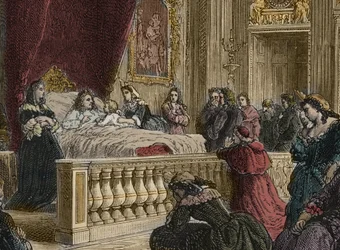 Ludvig XIVs død i Versailles den 1. september