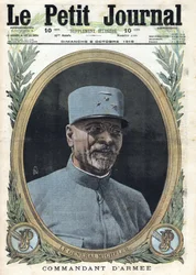 Første Verdenskrig 1914-1918 (Krig 14-18). Portræt af general Joseph Alfred Micheler (1861-1931) i ”Le Petit Journal”, den 8/10/1916