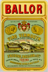 Italiensk reklame for vermouth alkohol, slutningen af det 19. århundrede