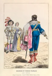 Herre og adelige fransk i det 16. århundrede - Herre og adelige 1500-tallet - privat samling