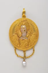 Medalje fra 1589 til ære for dronning Elizabeth I. Bagside (16. århundrede)