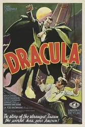 Filmplakat Dracula - Anonym. Farvelitografi