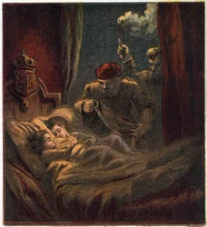 Mordet på børnene af Edvard IV af England (1442-1483) i 1483: Edvard V (1470-1483), konge af England, og Richard, hertug af York (eller Richard af Shrewsbury)
