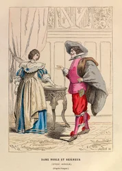 Adelsmand og adelsdame 1700-tals kostumer - Adelsmand og adelsdame 1700-tallet - privat samling