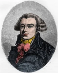 PIERRE VICTORIEN VERGNIAUD Fransk revolutionær statsmand - Portræt af Pierre Victorien Vergniaud (1753-1793), fransk politiker Girondin - Indgravering fra 1863 i "Den røde bog - Histoire De L