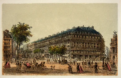 Paris 1874: Boulevard des Capucines, privat samling