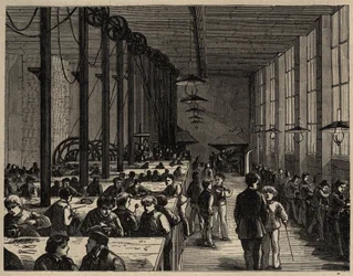 Paris, Professionel kommunal skole Diderot - gravering 1890