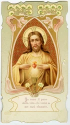 Fromme billede: Sacred Heart (chromolithography)