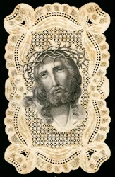 Fromme billede: Jesus Kristus kronet med torne (gravering)