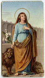 Fromm billede: Santa Tecla (kromolitografi)