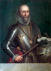 Portræt af Alvaro de Bazan y Guzman, den første markis af Santa Cruz (1526-1588), spansk admiral og navigatør. Anonym maleri, olie på lærred.