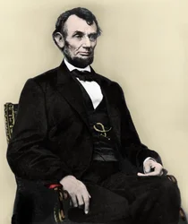 Portræt af Abraham Lincoln - Portræt af Abraham Lincoln (1809-1865) 16. præsident for USA.
