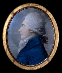 Portræt af Alexander greve af Lameth (1760-1829), fransk general og politiker under den franske revolution, bror til Charles og Theodore Anonym maleri fra det 18. århundrede
