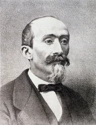 Portræt af Antonio Cagnoni (1828-1896) italiensk komponist Milanes privatsamling