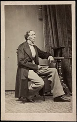 Portræt af HC Andersen (1805-1875), Anonym . Fotografi, ca 1865. Privat Samling