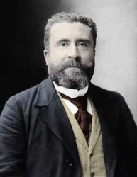 Portræt af Jean Jaures (1859-1914) fransk socialistisk deputeret.