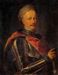 Portræt af John III Sobieski (1629-1696) Konge af Polen Anonymt maleri. 17. århundrede søn. 0,81x0,64 m
