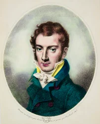 Portræt af Joseph Mayseder (1789-1863) østrigsk violinist og komponist, Privee Collection