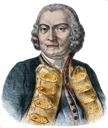 Portræt af Lord George Anson (1697-1762) britisk admiral og velhavende aristokrat kendt for sin jordomsejling