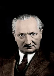 Portræt af Martin Heidegger (1889-1976), tysk filosof.