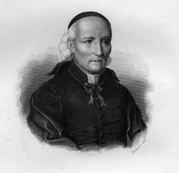 Portræt af Nicola Sottile (1751-1832), Novara kanon I "" Portrætter og historie af nyttige mænd: mænd og kvinder i alle lande og af alle forhold, som har erhvervet rettigheder til anerkendelse af mænd"" udgivet og propaganda af Societe Montyon og Fra