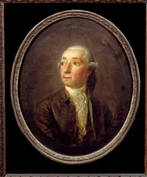 Portræt af Restif de La Bretonne (1734-1806) fransk forfatter. Anonymt maleri. Privat samling.