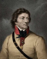 Portræt af Thaddeus (Tadeusz) Kosciuszko (Kosciusko) polsk soldat (1746-1817)