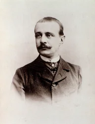 Portræt af den engelske komponist Charles Bordes (s/h foto, ca. 1900)