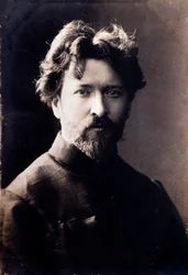 Portræt af den italienske komponist Ferruccio Busoni (1866-1924) Fotografi. 19. århundrede. Privat samling