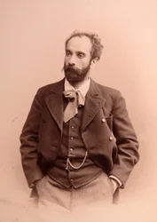 Portræt af kunstneren Isaac Ilitch (Isaak Ilyich) Levitan (1861-1900). Albumin foto