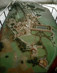 Romersk kunst: reduceret model af Villa Adriana (Hadrian)