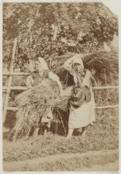Russiske bondekvinder, ca. 1855 (saltet papirtryk fra vokspapirnegativ)