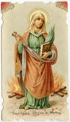 Sankt Agatha af Sicilien (gravering
