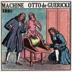 Statiske maskiner: maskinen af ​​Otto von Guericke (Otto de Guericke