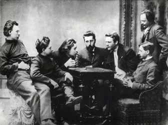 The Moscow Literary Sreda - Medlemmer af Sreda litterære kreds, dannet i anden halvdel af 1890