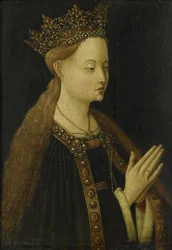 Jomfruen, ca. 1500 (olie på panel)