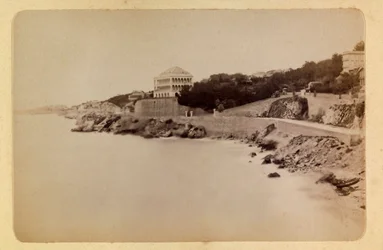 Byen Marseille og dens omgivelser omkring 1885 -1890: La route de la Corniche, Privat samling