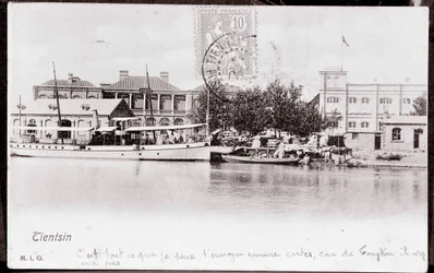 Udsigt over byen Tsien Tsin i Kina Fotografi fra 1906 - Privat samling