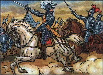 Religionskrig: "Kong Henrik IV har slaget ved Ivry, 14. marts