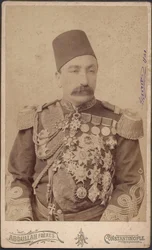 portræt af sultan Abdulhamid II (Abd ul Hamid, Abd-ul-Hamid, Abdulhemit, Abdul Hamid, Abdul-Hamid, Abd al Hamid, Abd al-Hamid) (1842-1918) - Sultan Abduelhamid II (1842-1918), kejser af osmannerne, kalif af de troende, anonym. Fotografering