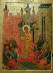 Prepolowenie Kristus blandt lægerne, 1400-tallet