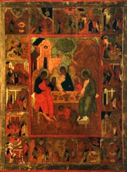 The Hospitality of Abraham Old Testament Trinity, Slutningen af det 16. århundrede.