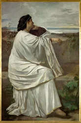 Iphigenia, Feuerbachs romerske yndlingsmodel "Nana" (olie på lærred)