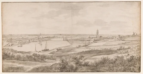 Udsigt over Rhenen fra øst