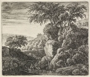 Landskab med et lille vandfald Klippelandskaber (serietitel)