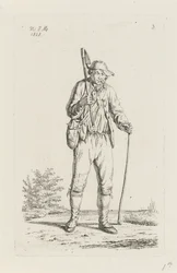 Bonde fra Ardennerne med hakke Landmænd og kvindelige landmænd fra Det Forenede Kongerige Holland (serietitel)