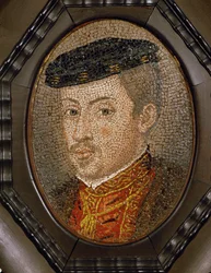 Kejser Maximilian II efter et portræt af Antonis Mor (mosaik)