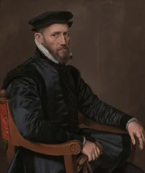 Portræt af Sir Thomas Gresham (1519-1579), ca. 1560-ca. 1565 (olie på panel)